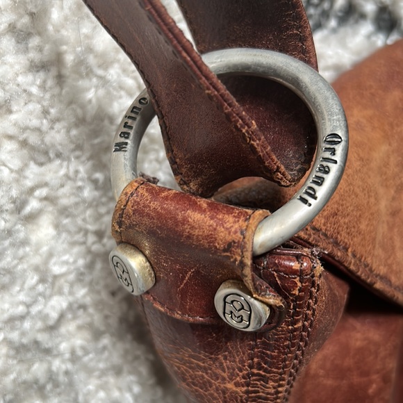 vintage Marino Orlandi Shoulder bag leather boho purse - Picture 5 of 8